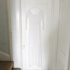 Pink Blush Solid Off Shoulder Maternity Maxi Dress